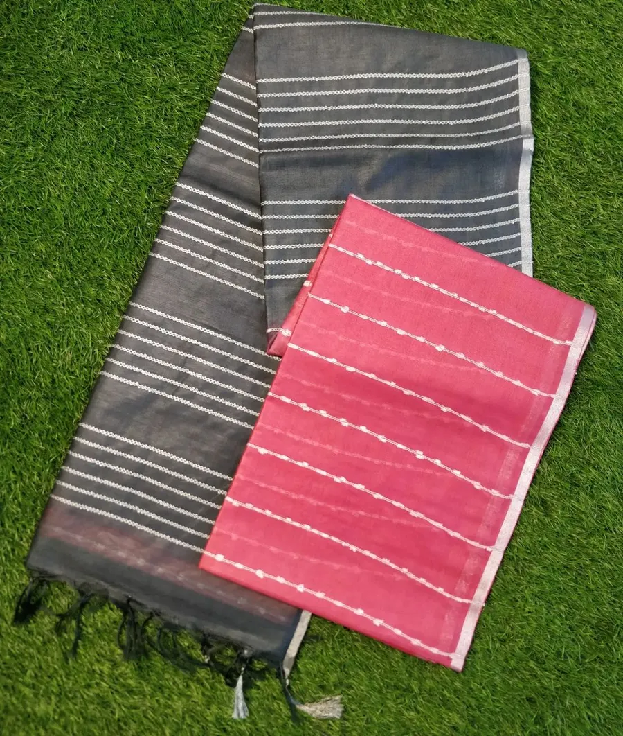 premium kota saree for women with rich embroidery &butti blouse